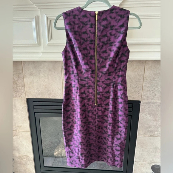 Calvin Klein Sheath Dress- black and purple-8P - Picture 2 of 3
